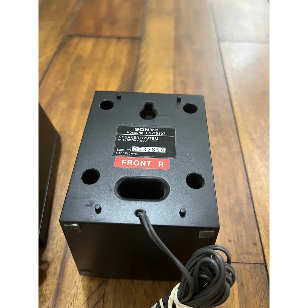 Sony SS-TS107 Speaker System Pair Black Good Wired‎ Home Theater Surround
